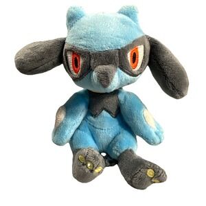 TOMY Pokemon Riolu Plush Mini Small Toy Stuffed Animal 5" Rare Monster